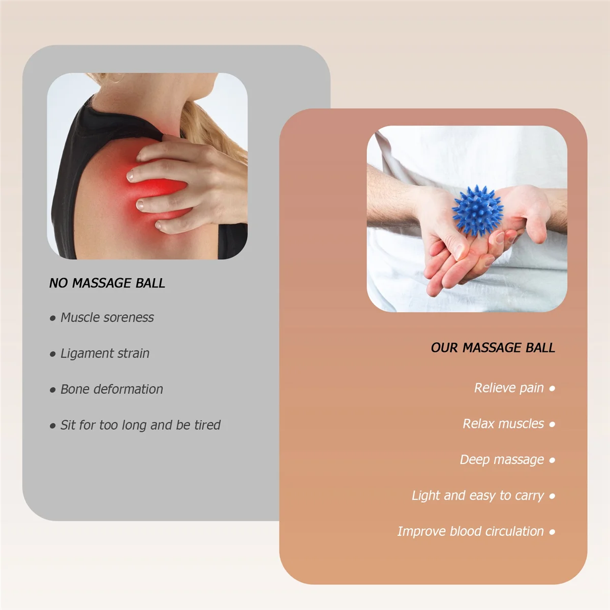 6cm / 10cm Massage balls Hedgehog Ball Bubble Ball Massage balls Therapy ball Massage ball