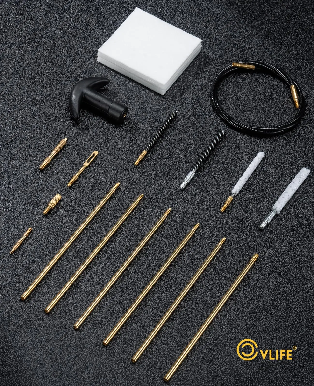 Cleaning Kit for .177, .22/9mm .22 .357 .45, .40 .38/9mm,.45 | Reinforced Rod Durability High-performance Bore Brushes Cotton Mo