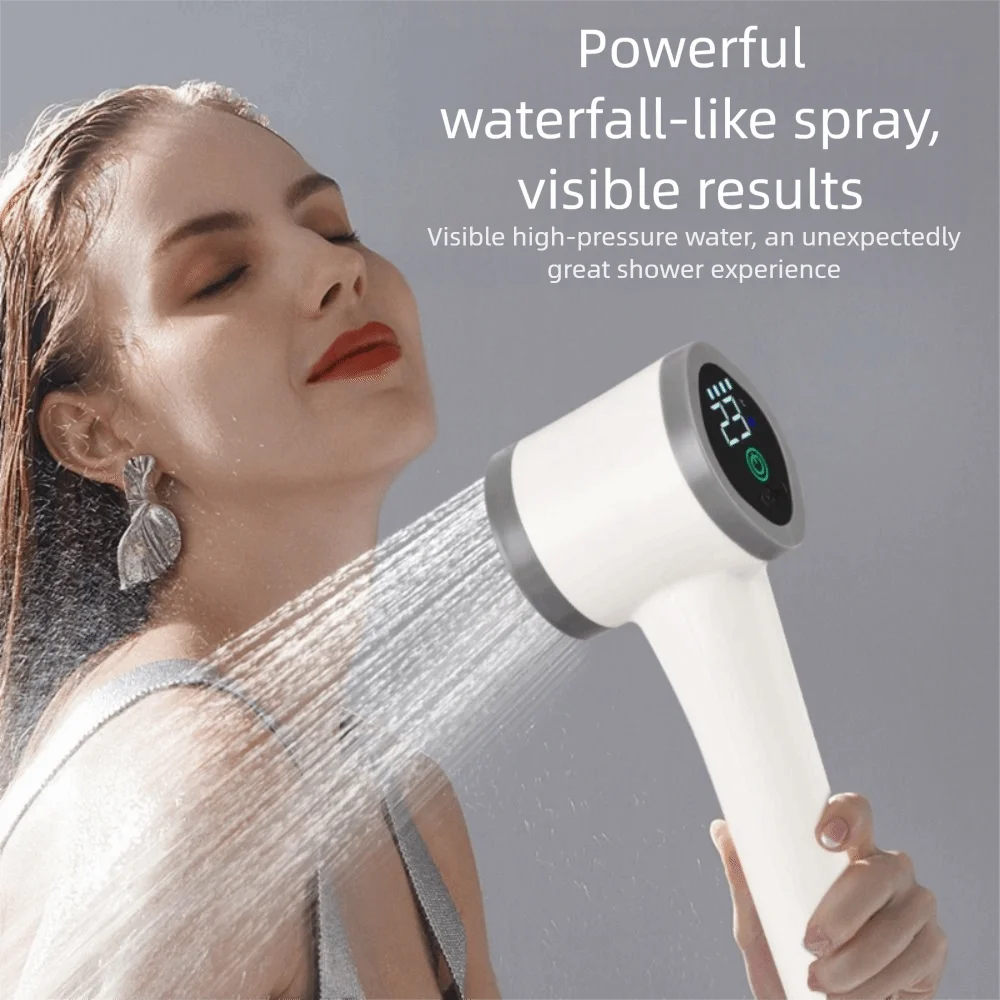 Self-priming Portable Shower Battery Powered Massage Bubble Rechargeable Shower Adjustable Mobile Shower Home Use