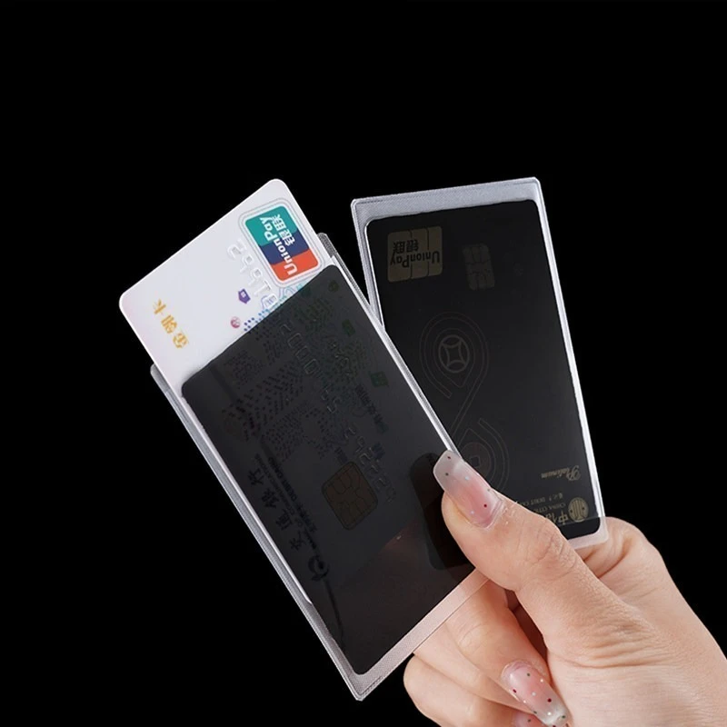 10PCS Women Men ID Card Privacy Protector Sleeve Anti-Peep RFID Blocking Holder Credit Card Protector Campus Card Cover Case