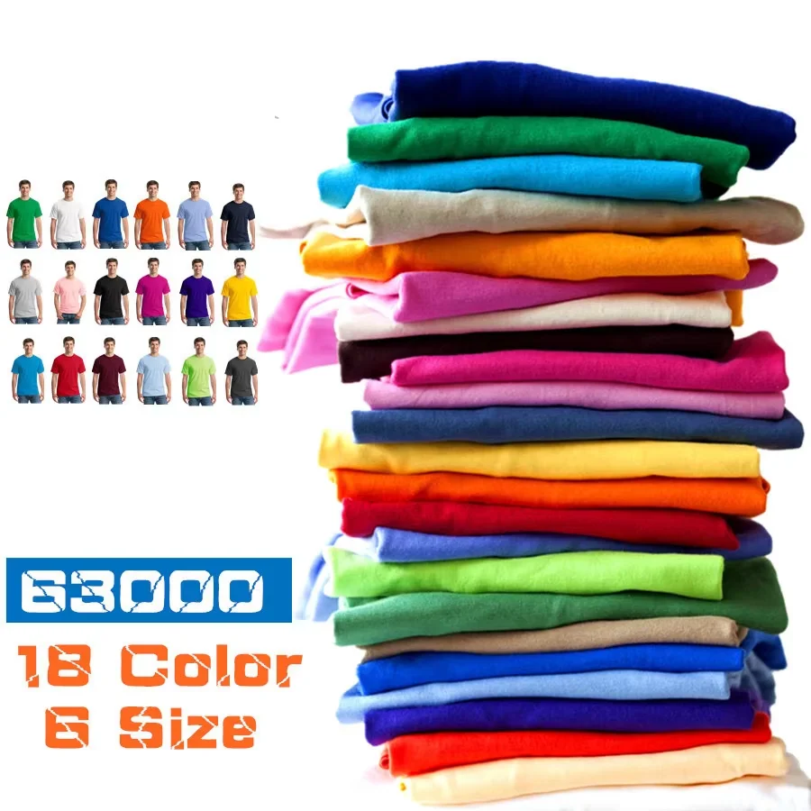 100% Cotton Short Sleeve Solid Color O-neck Soft T-shirt Men Tops Tee Customized Your Design Printed Unisex T shirt