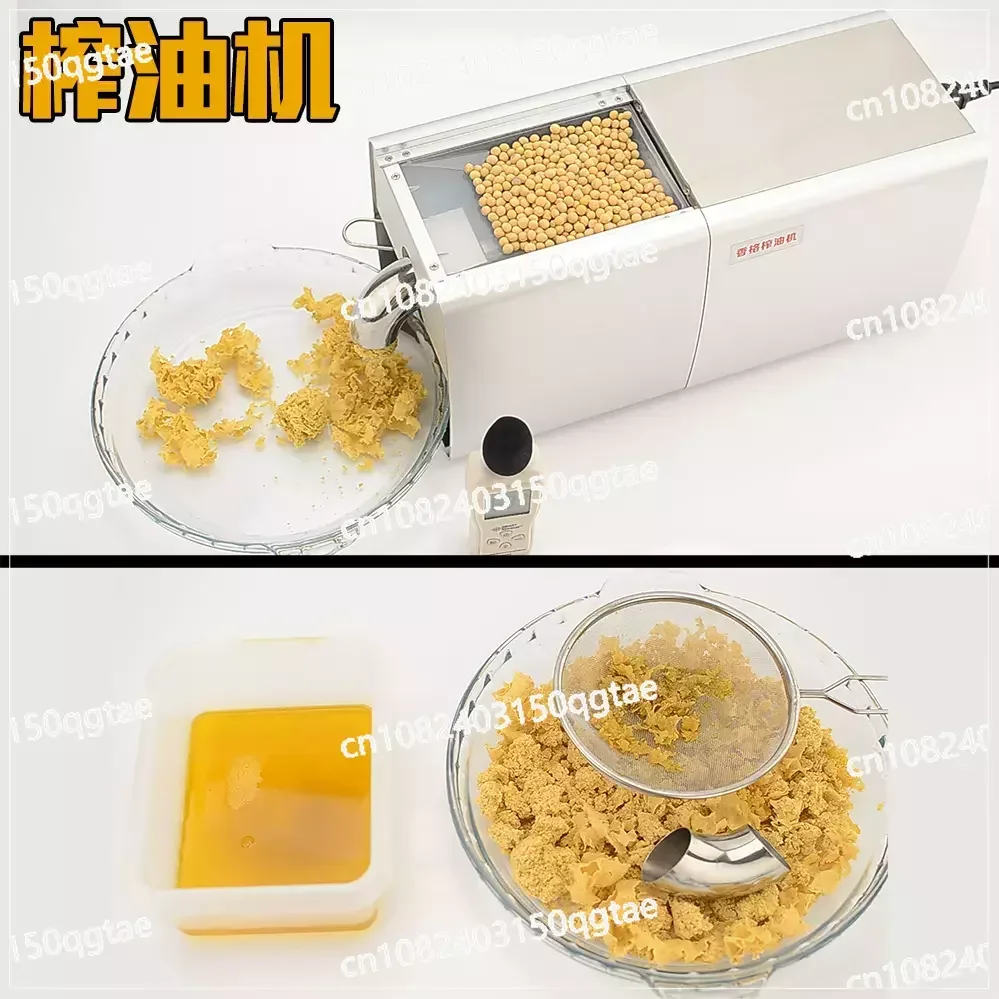 Automatic Oil Press Small Commercial Stainless Steel Motor for Cold and Hot Pressing of Peanuts, Sesame, Walnuts