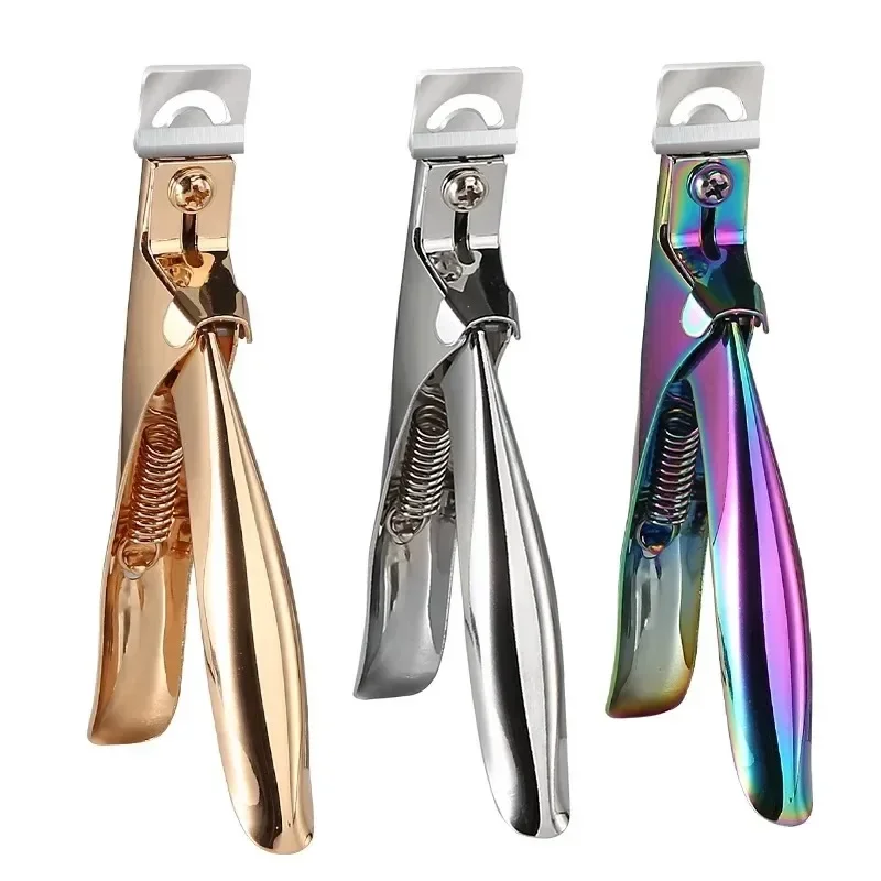 Fake Nail Cutter Type U Word False Tips Professional Nail Clippers Straight Edge Cutters Manicure Pliers Guillotine Nail Capsule