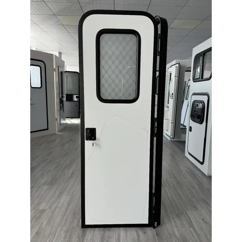 Tempered Glass Fixed Window for Camper Van Motorhome 650 x 1100 mm Teardrop Entry Door view 2
