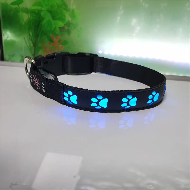 Collar luminoso para perros para caminar, suministros para mascotas, Collar de carga para perros, anillo para el cuello, bufanda colorida