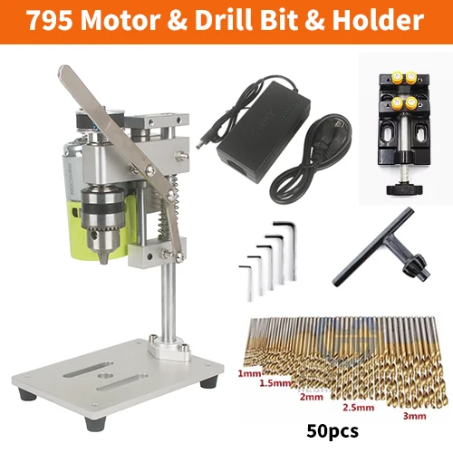 Mini Bench Boor Pers Draagbare Bank Mini Boormachine Mini Benchtop Boormachine Diy Hout Metalen Elektrische Bank Boorstandaard