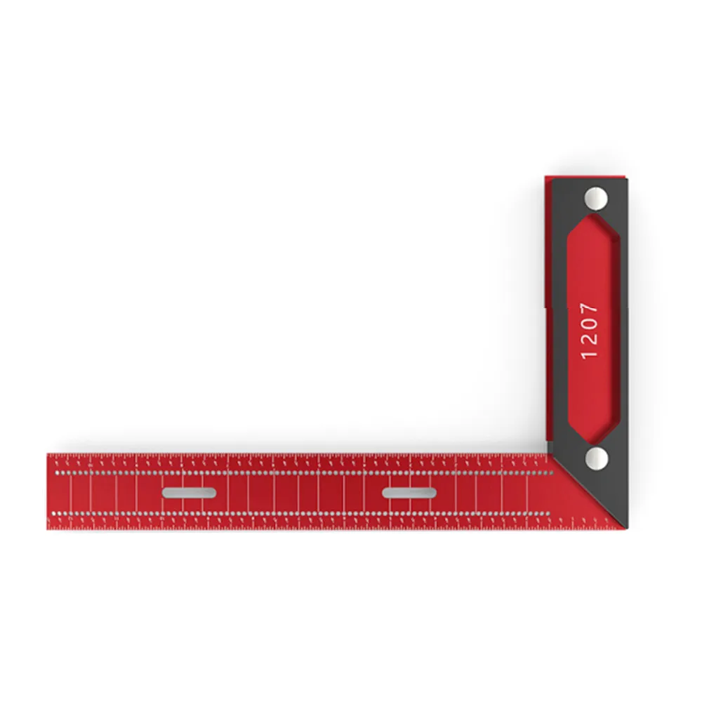 Woodworking Square Aluminum Framing Mitre Square for Leveling and Measuring Rafter Ruler