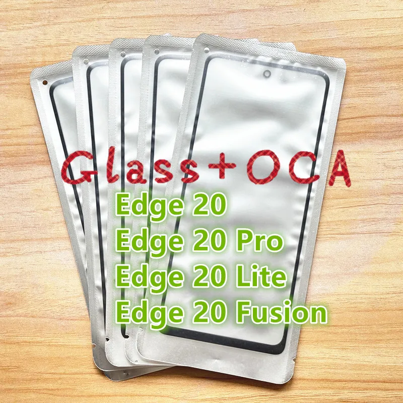 

5Pcs For Motorola Moto Edge 20 /Edge 20 Pro /Edge 20 Lite / Edge 20 Fusion Touch Screen Front and outer glass lens replacement