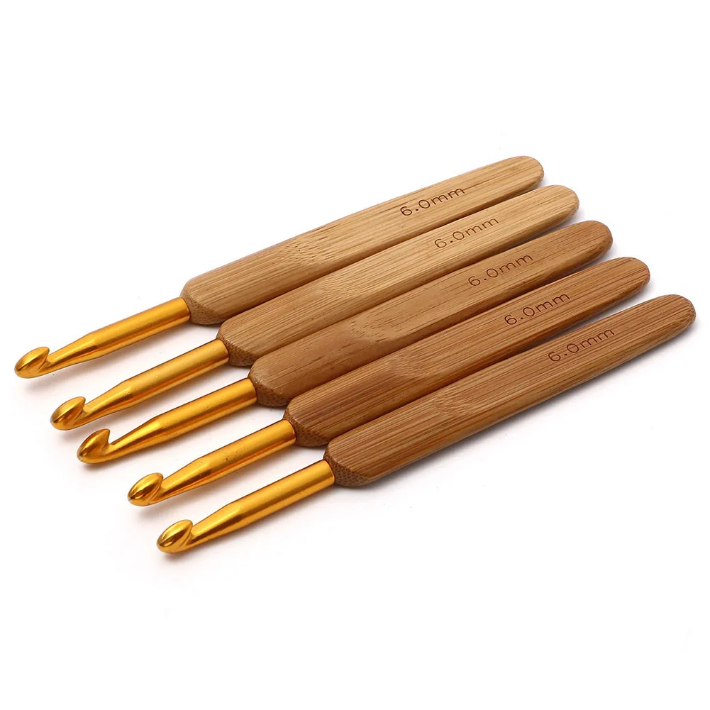 Aghi Legno Uncinetto Legno Efficiente Versatile Ricamo Maglia ergonomica Multifunzionale a lunga durata