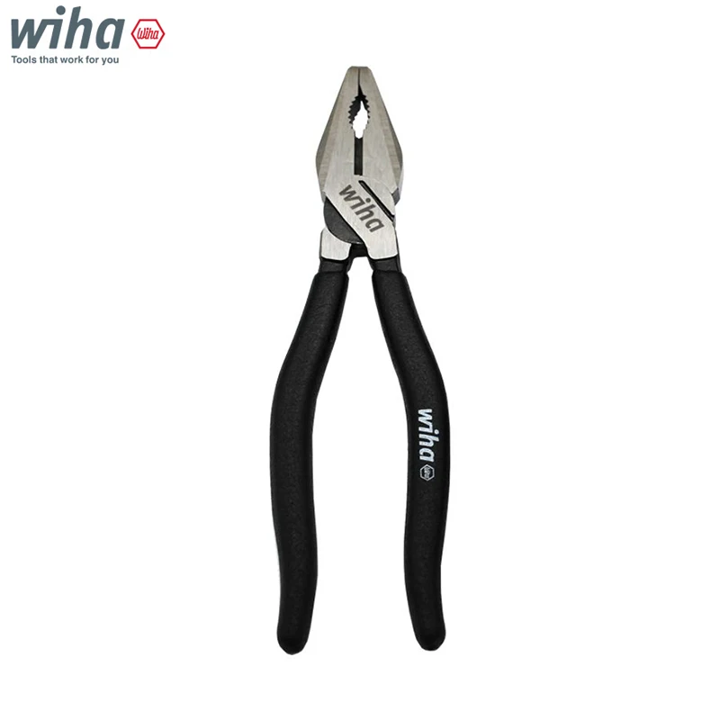 Wiha 45838 Black Forest Series Labor-Saving Wire Cutters 7\'\' 180mm Three Point Clamping Plier