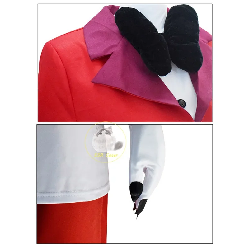 Anime Charlie Morningstar Cosplay Hazbin Charlie Cos Hotel Fantasia Costume Disguise for Adult Top Pants Outfits Halloween Suit