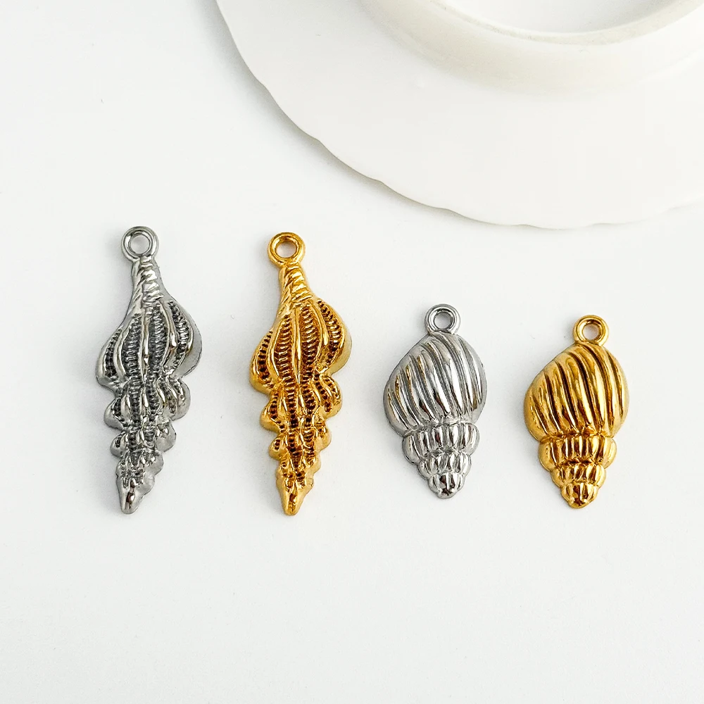 

Cordial Design 50Pcs Jewelry Accessories/Conch Shape/Pendant For Earrings/Stainless Steel Charms/DIY Making/Hand Made #195548