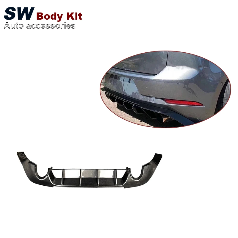 

Carbon Fiber Rear Bumper Diffuser for Volkswagen Golf 7.5 GTI MK7.5 2017-2019 FRP Rear Bumper Lip Separator Diffuser Body Kit