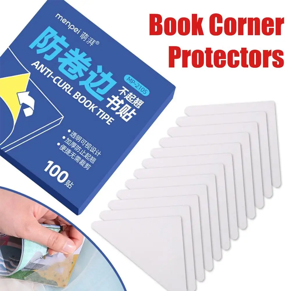 Anti-Curl Book Stickers Strong Adhesion For Secure Fit Thickened Design To Prevent Corner Curling High Transparency No Cutting