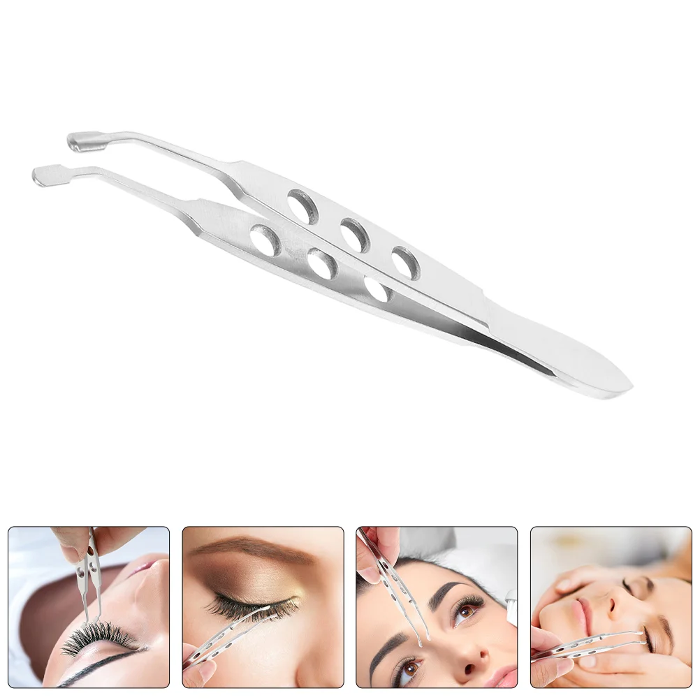

2 Pcs Tweezers Eyelid Compressor Forceps Care Clean Tools Beauty Expressor Titanium Alloy Massage Clip