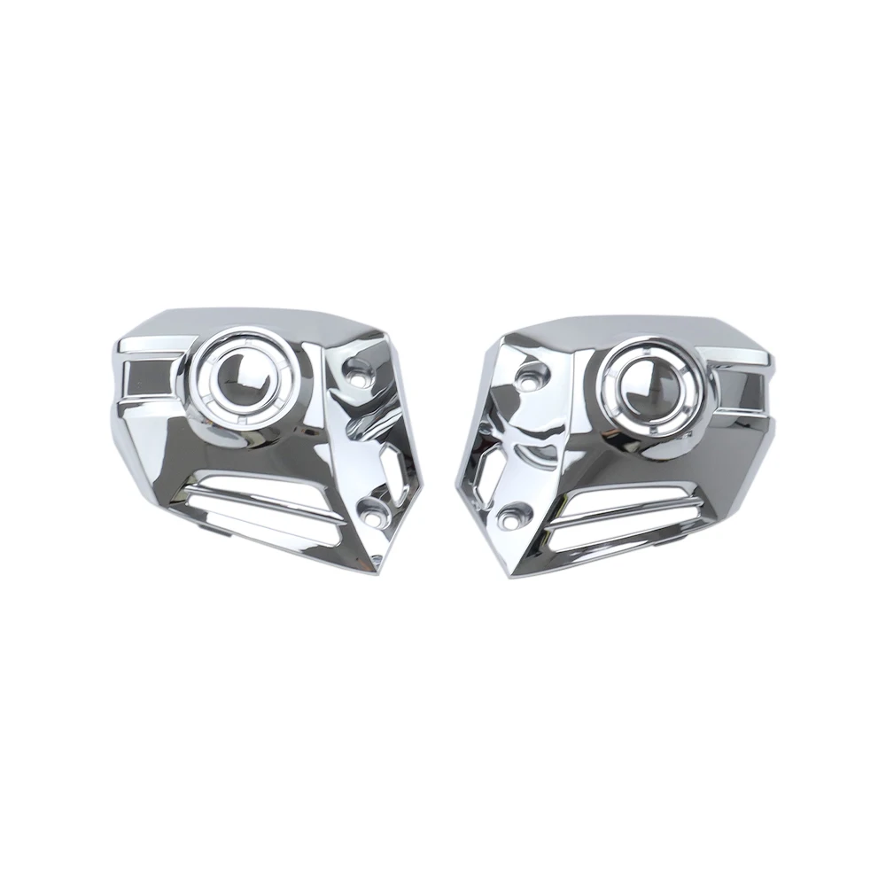 Fog Lights Trim Lower Cowl Cover Replacement Parts - Chrome/Black Fit For Honda Gold Wing 1800 DCT F6B Goldwing Tour 2018-2025
