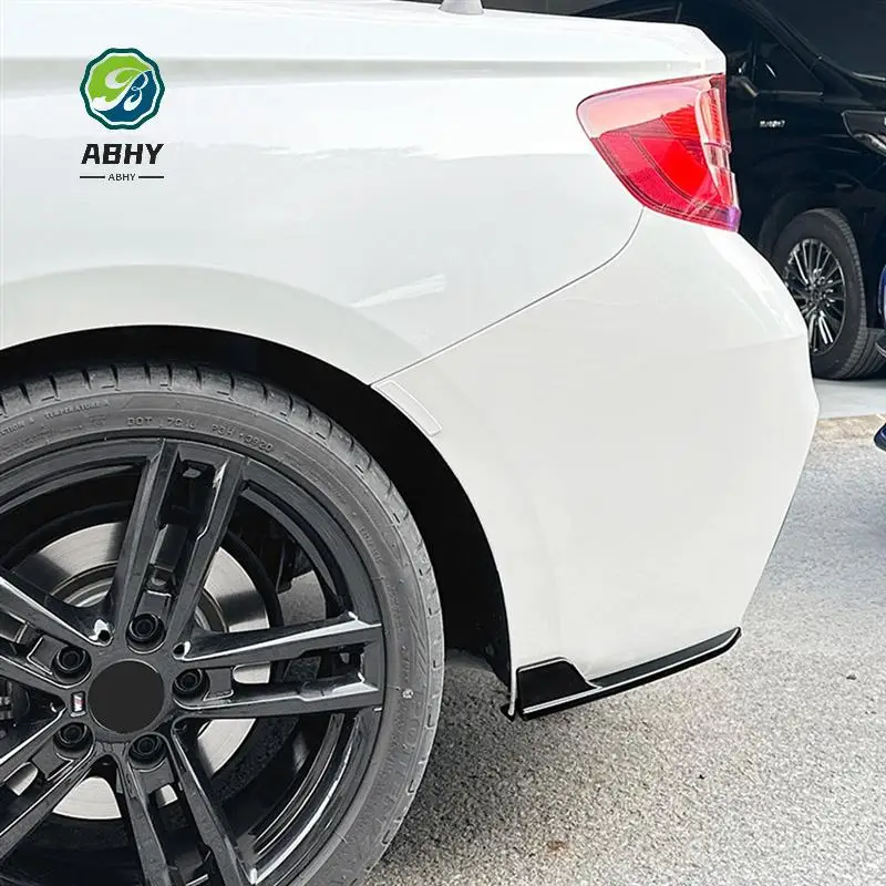 

ABHY-Car Rear Bumper Lip Diffuser Splitter Winglet Apron Spoiler For BMW 2 Series F22 F23 M Sport 2015-2019