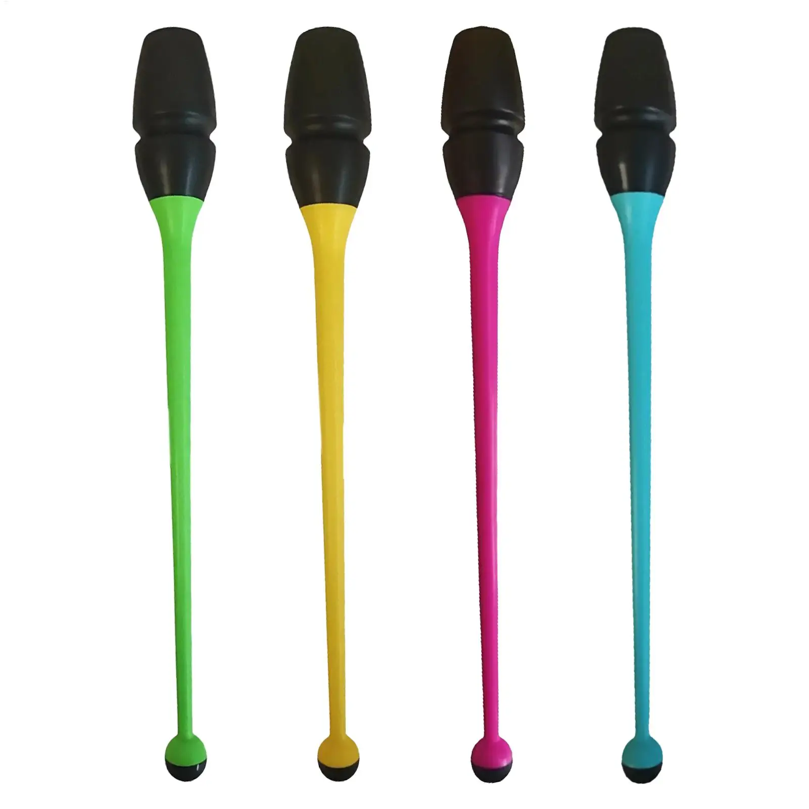 Rhythmic Gymnastics Clubs Professional Rubber Non-Slip Practice Sticks Competition Training Equipment For Beginners Students