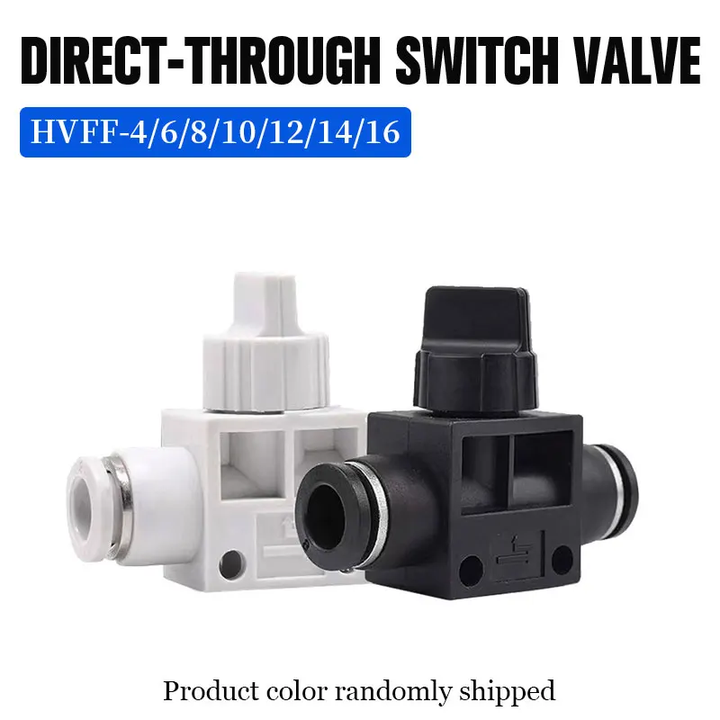 1/10/20 個 HVFF 4/6/8/10/12/14/16 ミリメートル空気圧ハンドリリースバルブプッシュインエアチューブクイックエキゾースト手動制御コネクタ