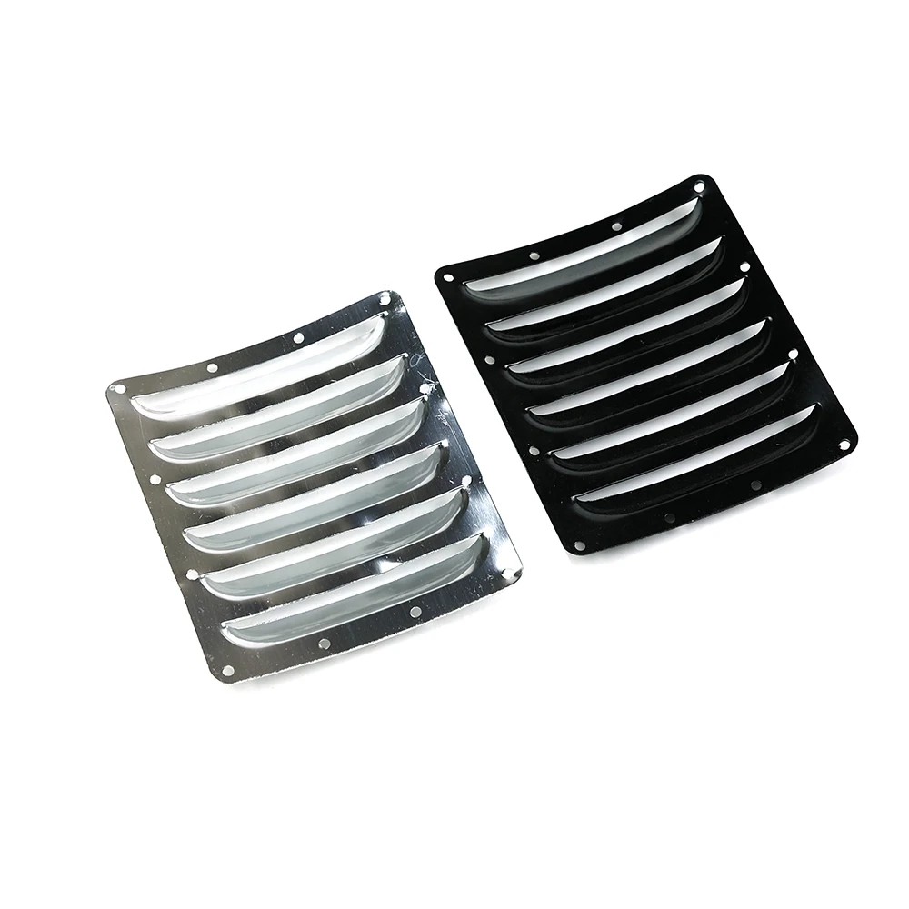 2Pcs Aluminum Metal Cooling Fin Vents Thermal Slug Heat Sink Heat Dissipation Silver/ Black for RC Airplane Fixwing Yak54 55c