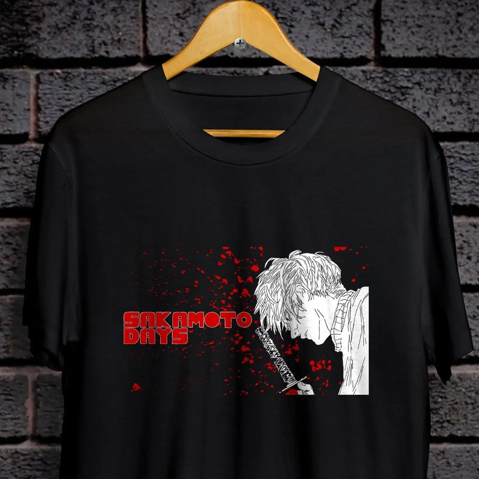 Sakamoto Days Kei Uzuki T shirt vintage Washed Unisex Versatile Stretched Stylish fashion graphic Breathable designer clothes