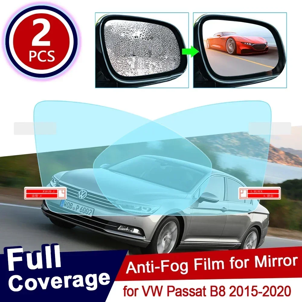 

Противотуманная пленка для Volkswagen VW Passat B8 2015-2020 полное покрытие, противотуманная пленка для зеркала заднего вида, непромокаемая пленка, противотуманные пленки, прозрачные аксессуары