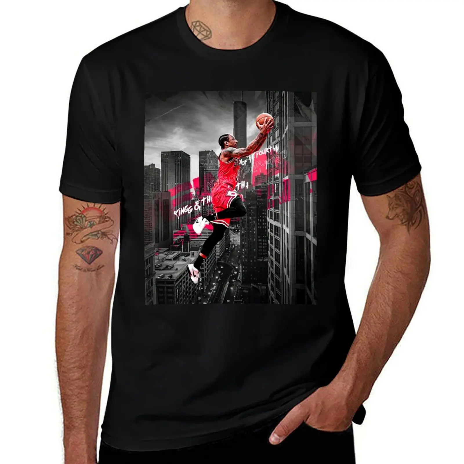Demar Derozan 11 King Of The 4th T-Shirt t shirt personalised cotton t shirts man 100%