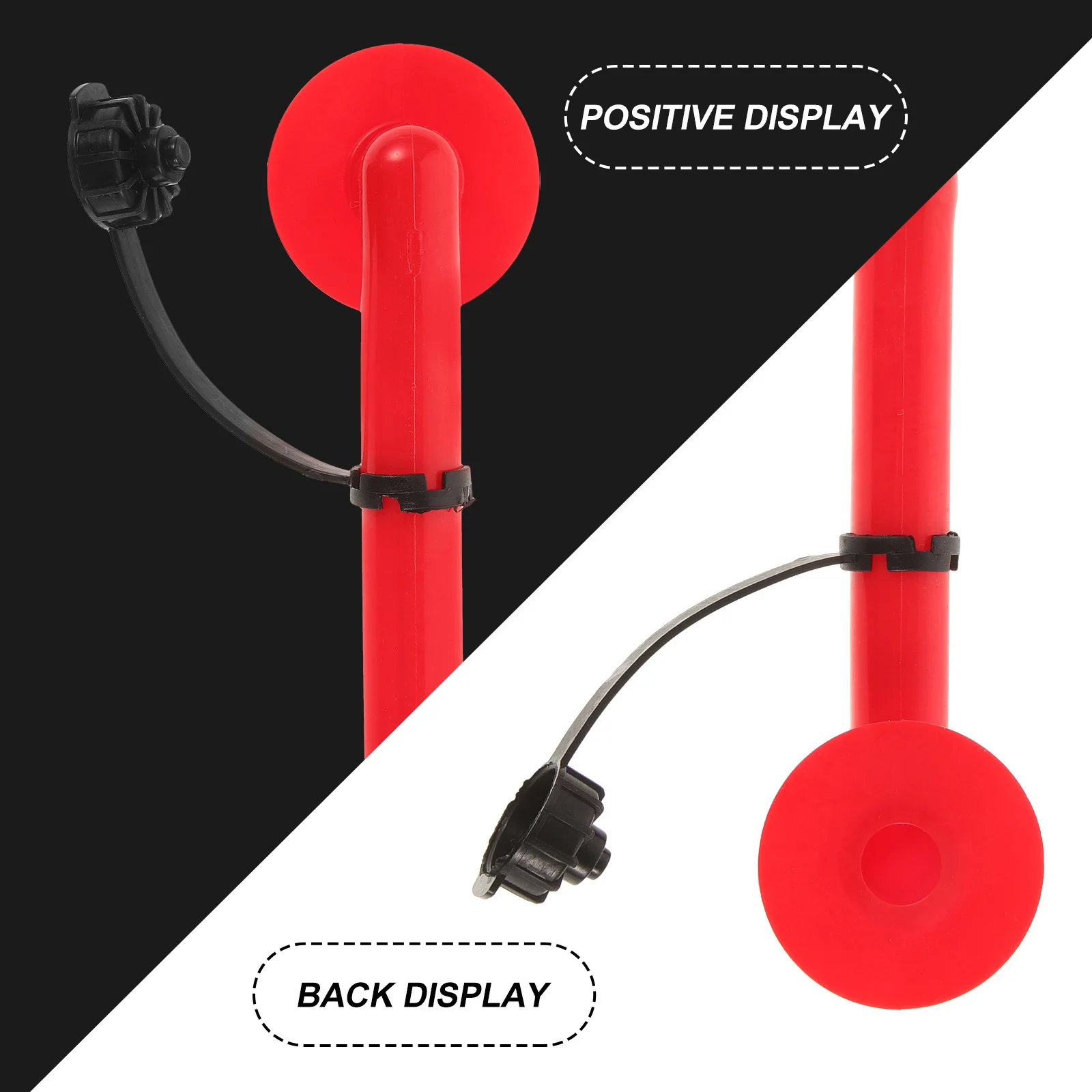 

Inflatable Tube for Life Jackets Replacement Blowing Hose Lightweight Portable Safety Gear with Bright Red Visibility for Water