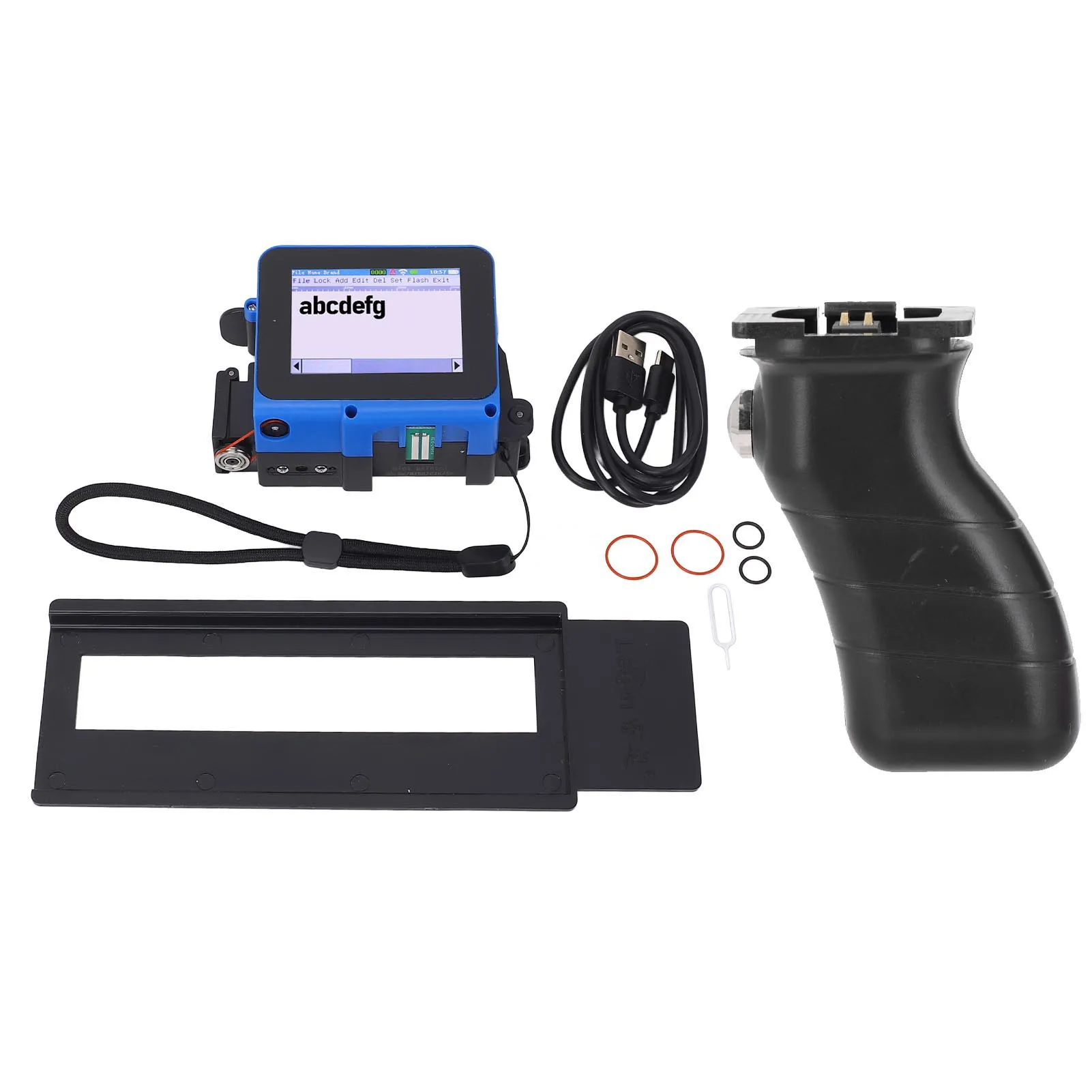 Handheld Inkjet Printer Removable Handle 4.3 Inch Touch Screen Supports Multi Languages Portable Handheld Printer