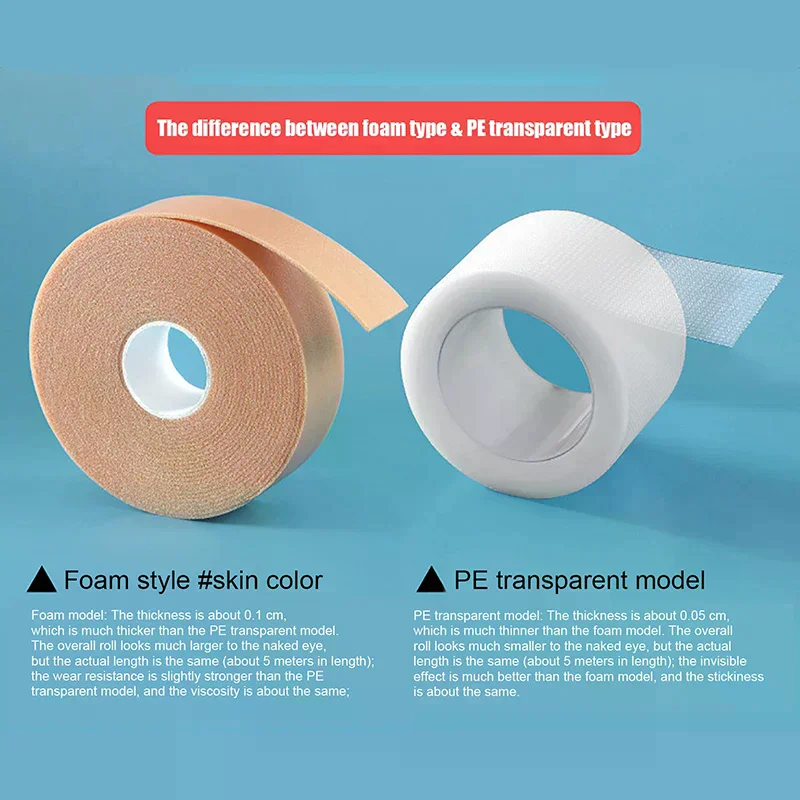 Transparent foot adhesive tape, invisible wear-resistant tape, breathable and removable tape, medical gypsum