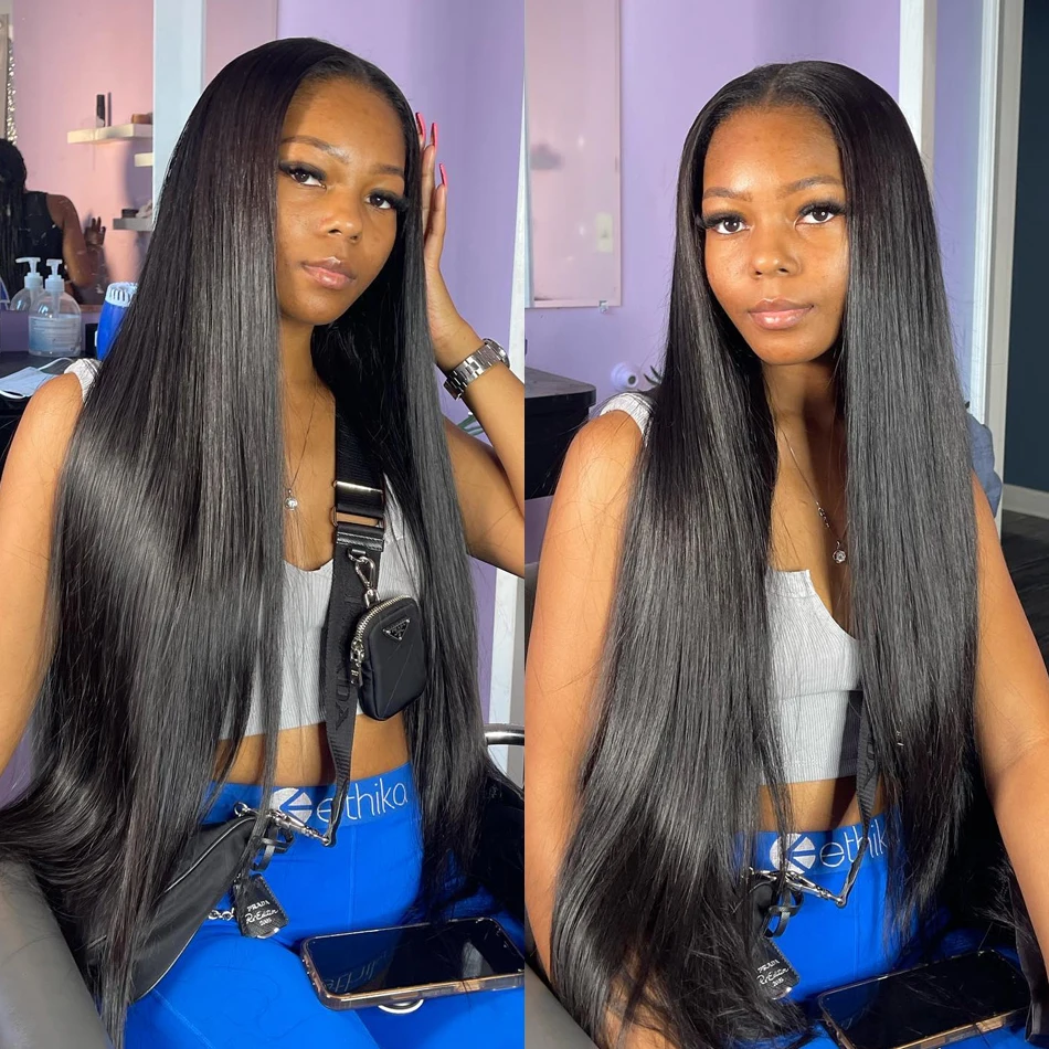 NextFace Bone Straight Human Hair Wigs HD Transparent Lace Frontal Wigs Peruvian Hair Straight Hair Wigs Natural Human Hair Wigs