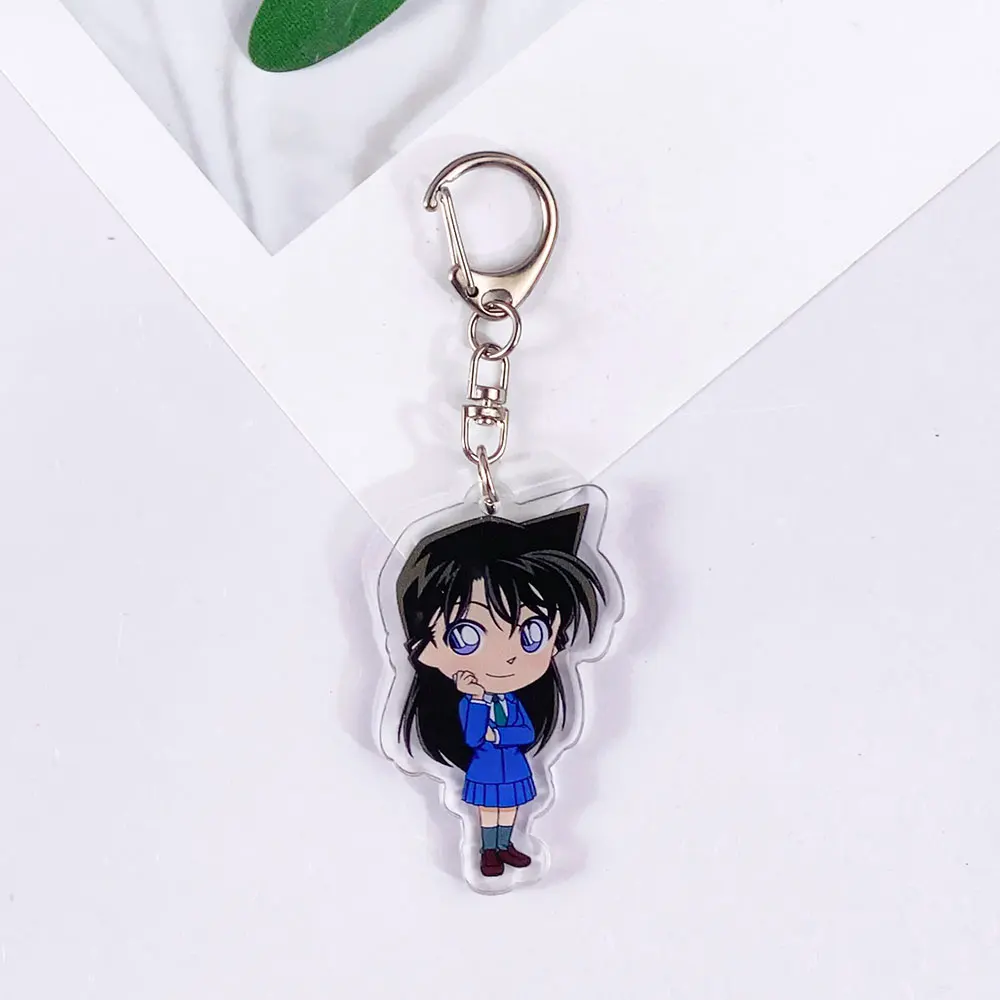 شخصيات أنيمي المحقق كونان الاكريليك لطيف المفاتيح الاكسسوارات حقيبة سحر ظهره قلادة الكرتون كيرينغ هدايا للأصدقاء