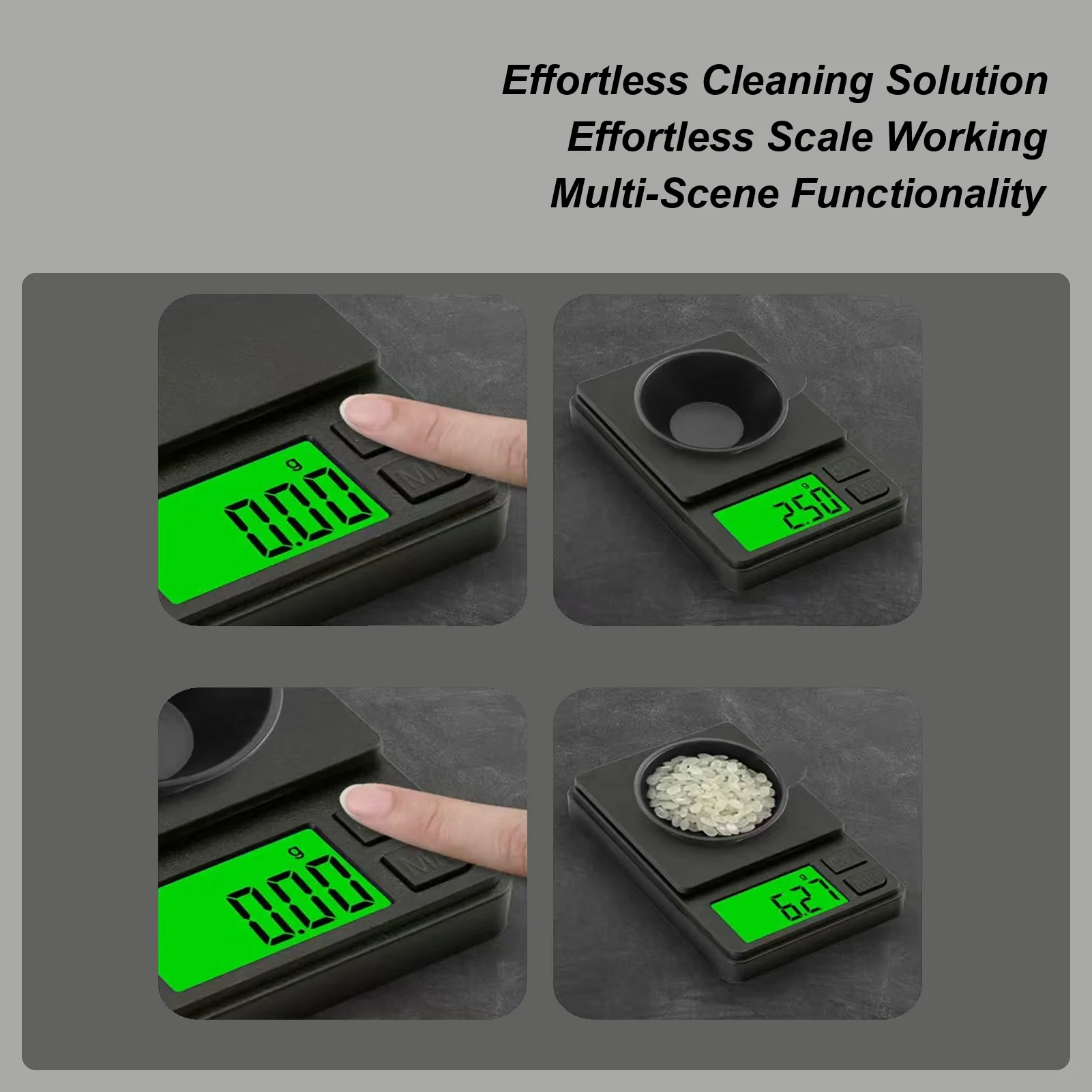 

Precision Pocket Scale 0.01g Digital Gram Food Jewelry Scale with Backlit LCD Mini Scale for Travel kitchen portable electronic