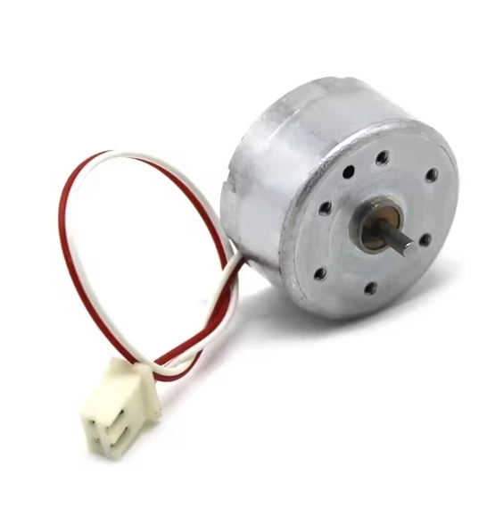 1個 RF-300CA ミニ 300 DC 3V 3.7V 5V 6V 6000RPM マイクロ 24mm 丸型スピンドルモーター 2mm シャフト DIY ホビー おもちゃ ファン ソーラーパワー モデル J