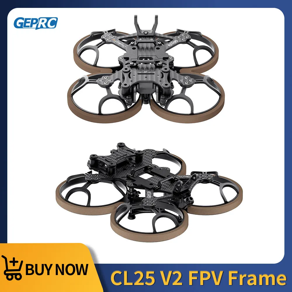 

Рама GEPRC GEP-CL25 V2 2.5 дюйма, аксессуары, пропеллеры, базовый комплект для квадрокоптера FPV Freestyle RC Racing Drone Cinelog25 V2, запчасти
