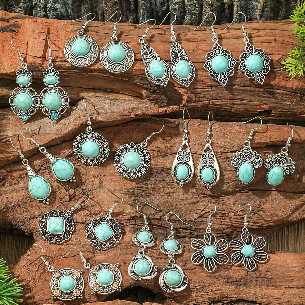 Ethnic Style Drop Earrings wit - Ethnic Fashion Wear For Women 评论和价格