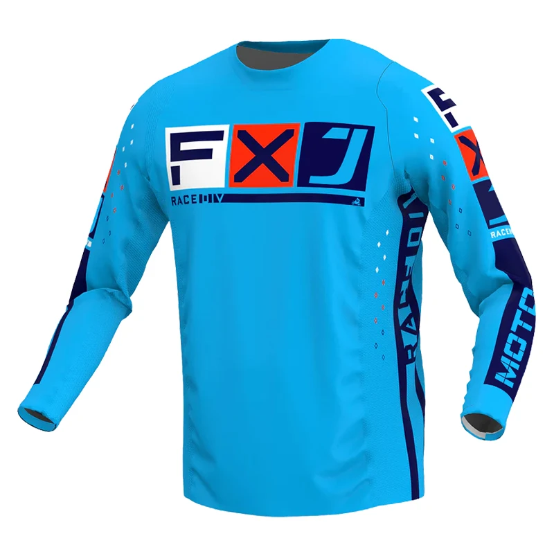 Off road motorcycle jersey for men and women Customized Motochross Sweatshirt XXXXL Large size Pink blue black green racing mx