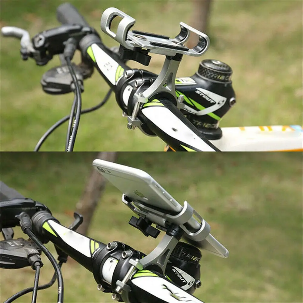 

Non-slip Handlebar Stand Bracket Bike Stents Cellphone Support Aluminum Alloy Phone Mount Bicycle Motorcycle Phone Holder