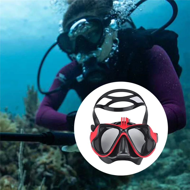 ABGN masque sous-marin professionnel caméra masque de plongée lunettes de natation tuba support de caméra de plongée sous-marine pour Gopro