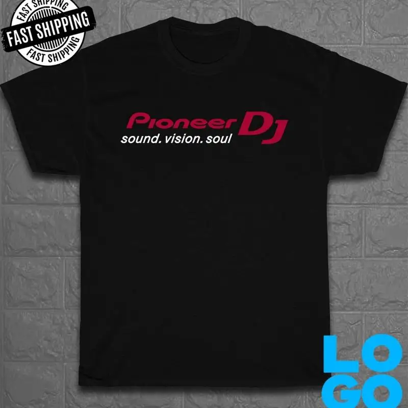 

New T Shirt Pioneer Dj Logo Men'S Funny Made In Usa Size S To 5Xl
