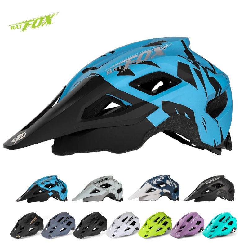 

Batfox Bicycle Helmet Ultralight DH MTB Integrally-molded Road Mountain Bike Helmet Outdoor Sports Racing Riding Cycling Helmet