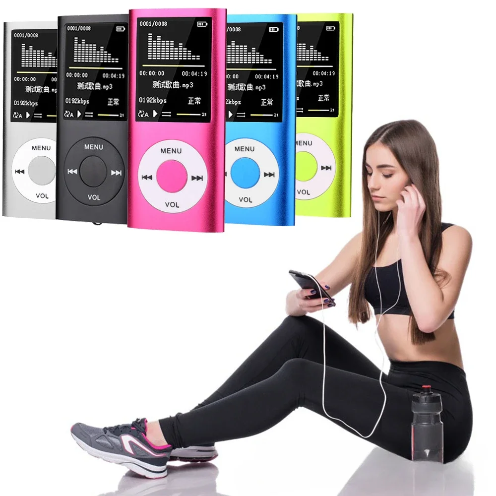 New 1.8-inch Mp3 Player Music Playing With Portable Audio Video Fm Radio Video Ebook Player Rechargeable Battery mp3 player