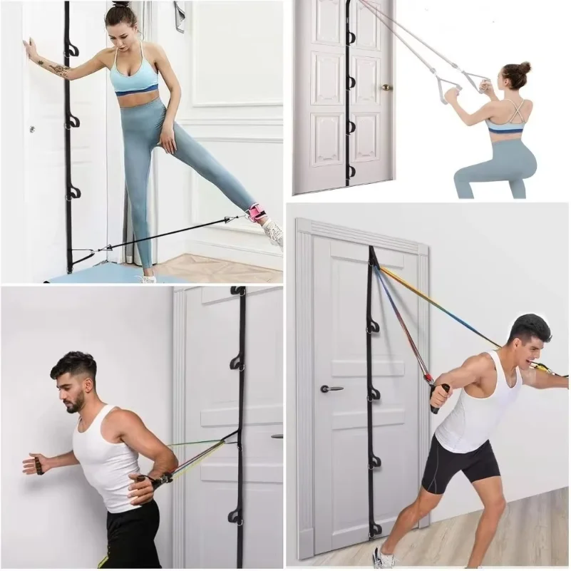 Home Fitness Door Anchor Strap Without Punching Exercise Equipment Buckle Belt Multifunctional Door Band Resistance Exercises