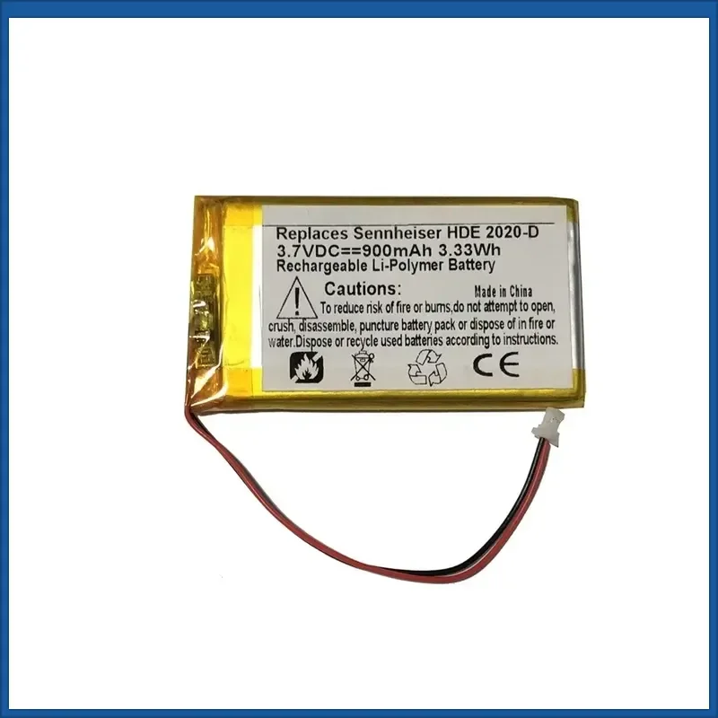 New 3.7V 900mAh High Quality Battery for Sennheiser HDE 2020-D II 534403 Stethoscope Battery