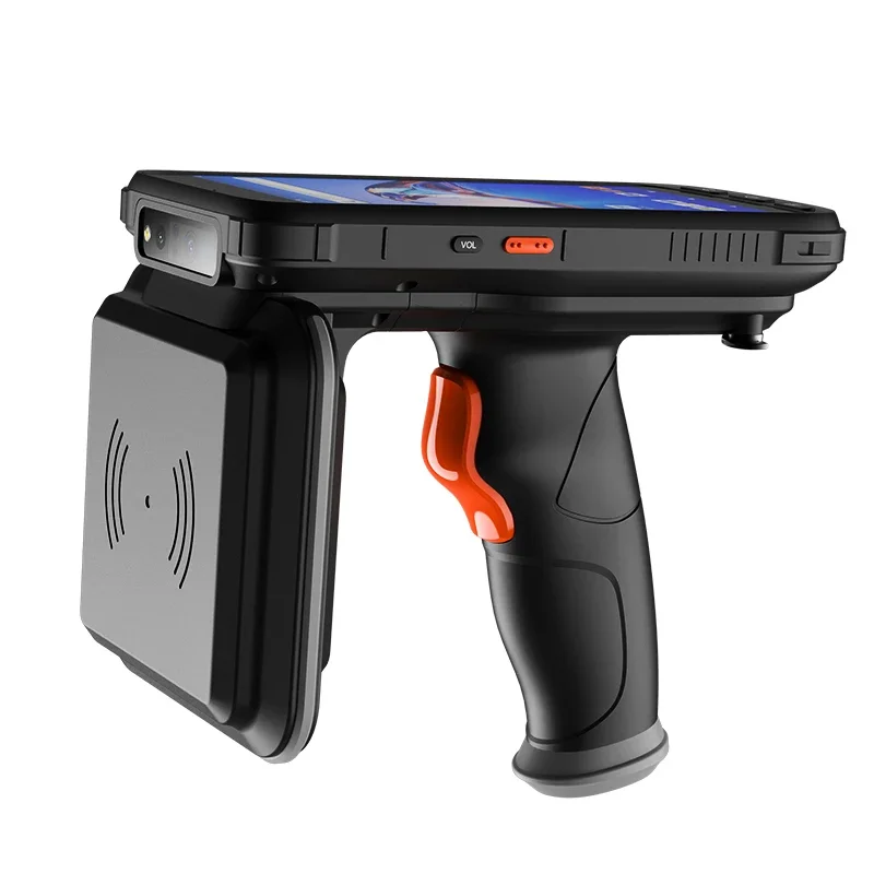 Android10.0 Barcode Scanner R2000 IP65 Wifi Long Range Uhf Rfid Handheld Barcode Reader