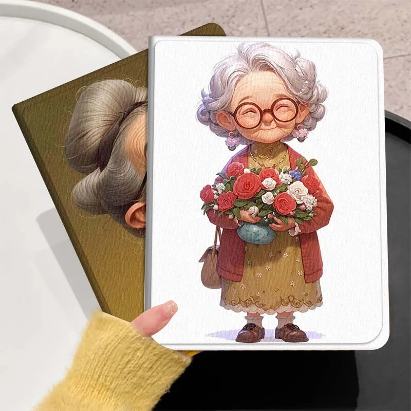 

Cartoon Cute Grandmother Gift For Huawei MediaPad T5 T10s M6 M5Lite SE Honor Tab 5 6 7 V7 V8 X8a X9a Pro Soft Tablet Case