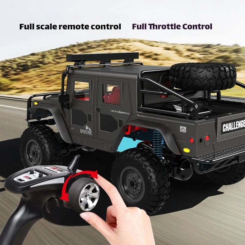 JJRC Carro RC 4WD em escala completa - Brinquedo modelo de simulação SUV de escalada off-road de alta velocidade para crianças