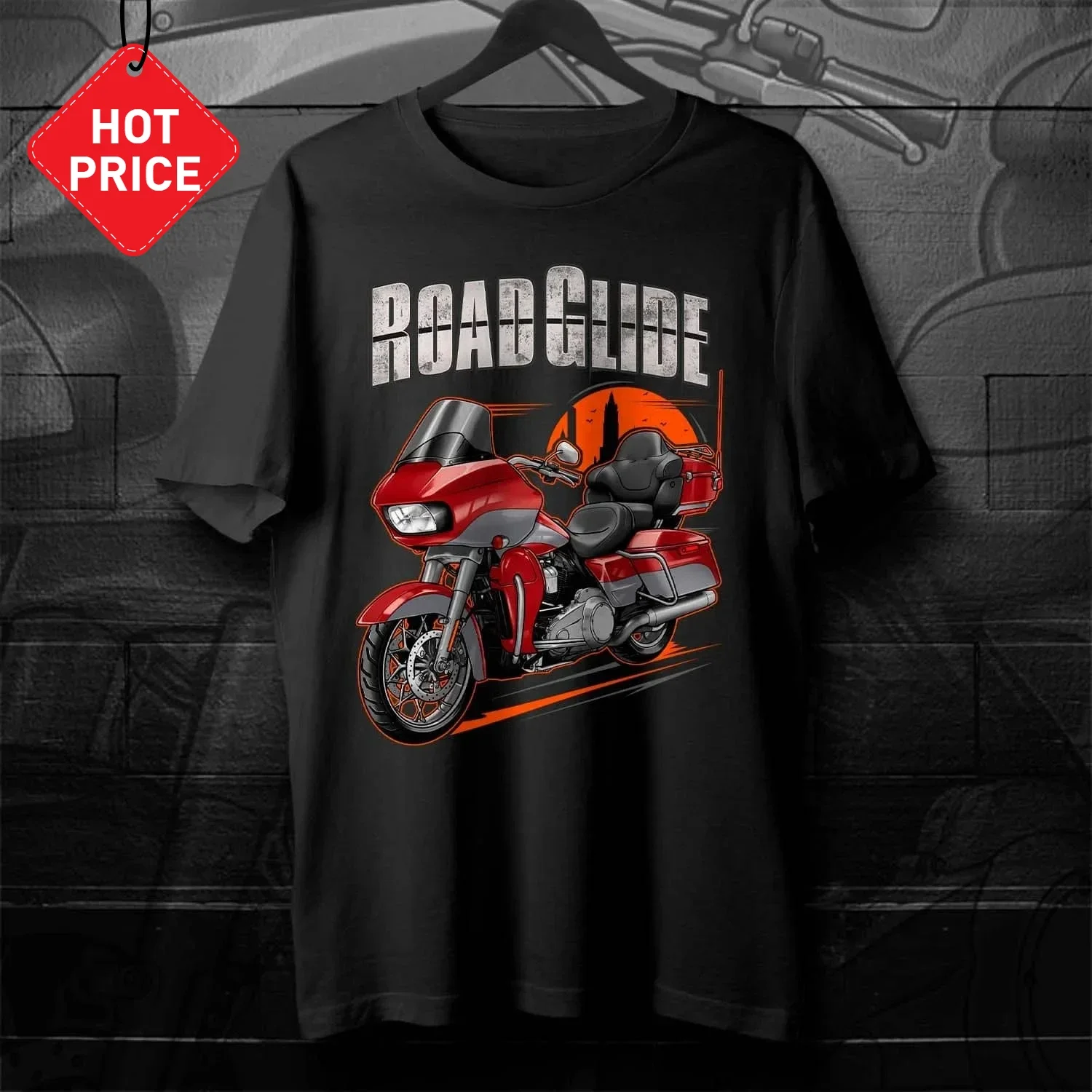 2018-2019 Models H-D FLTRU Road Glide Ultra Motorcycle T-Shirt 100% Cotton O-Neck Short Sleeve Mens T-shirt Rider Streetwear