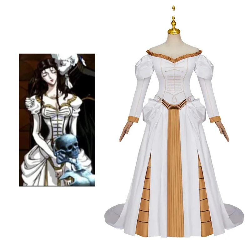 

Anime Vampire Hunter Bloodlust Charlotte Elbourne Cosplay Costume Ball Gown Vintage Gothic Dress