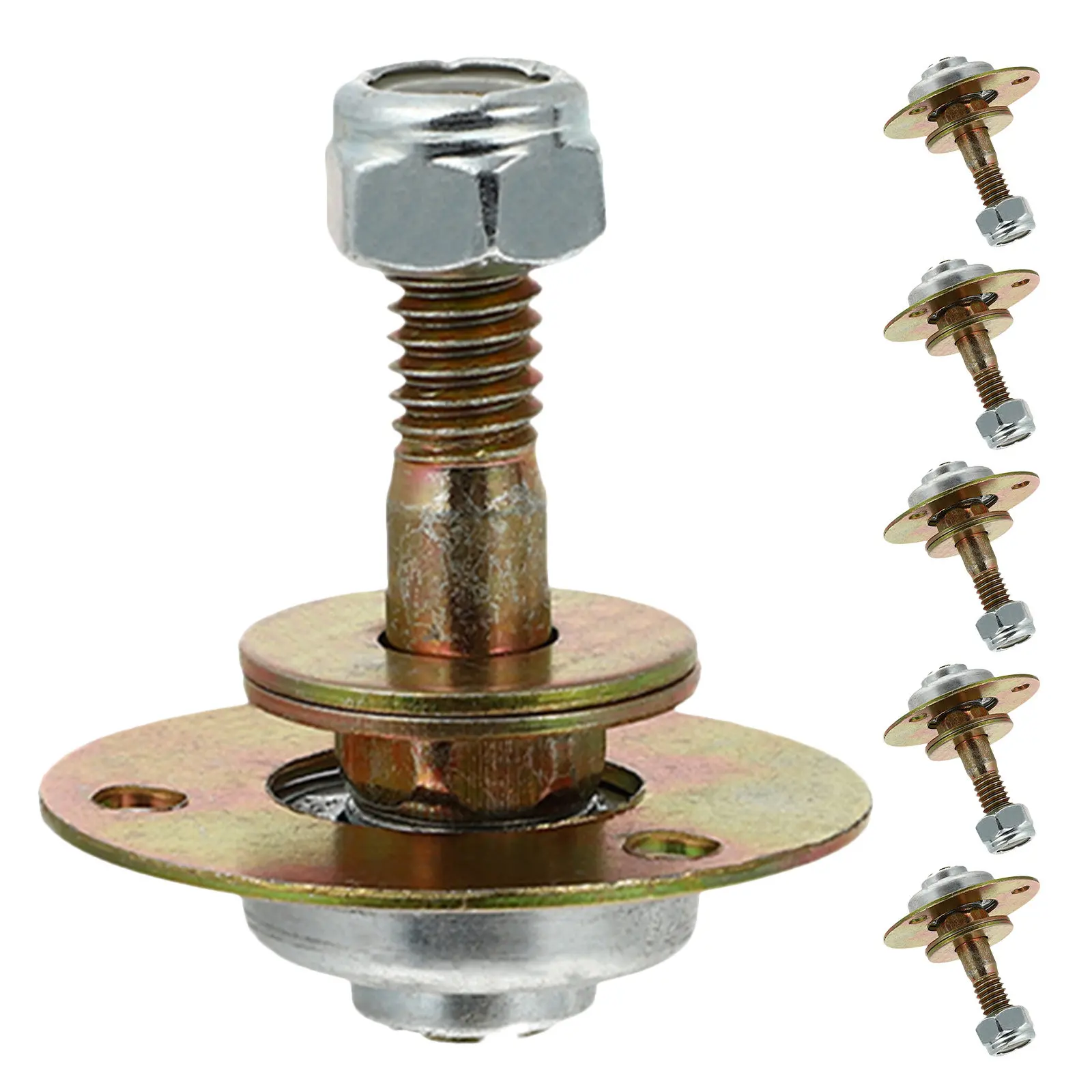 6Pcs Rocking Chair Bearings Iron Plated M8x55mm Glider Rocker Chair Hardware Repair Parts Accessories for Smooth Silent Swing